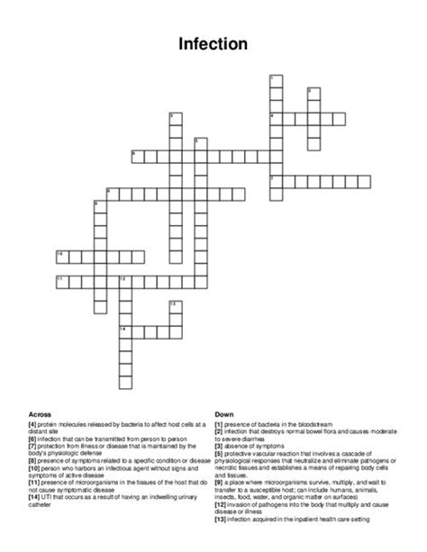 infection crossword clue|infection crossword clue answer.